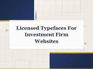 Open Source Finance Typography for Investment Firms